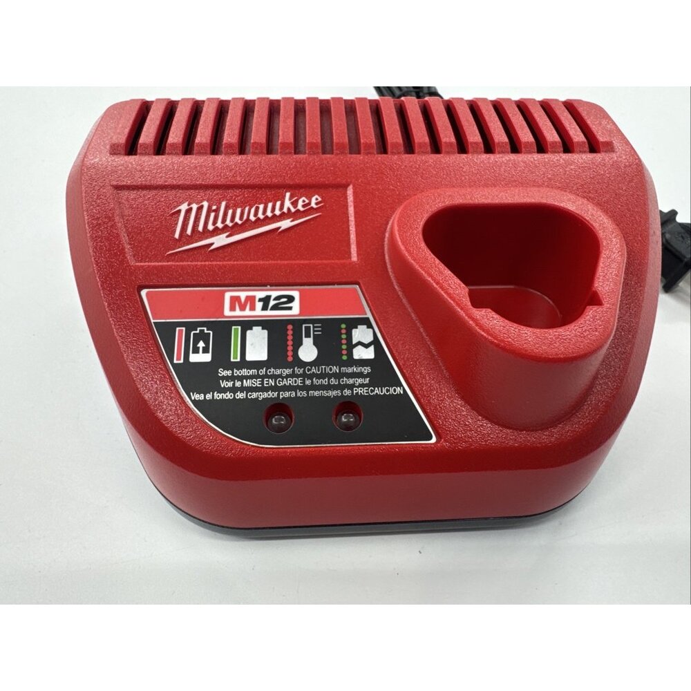 Milwaukee Tools M 12 Battery Charger Only Red 12 Volt NEW No Box - Picture 2 of 8